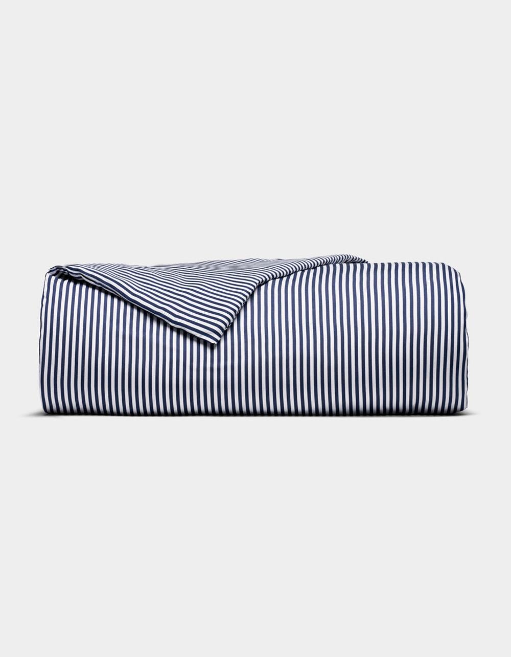Cozy Earth Bamboo Duvet Cover + Standard Sham Classic Stripe Pacific Queen NWOT